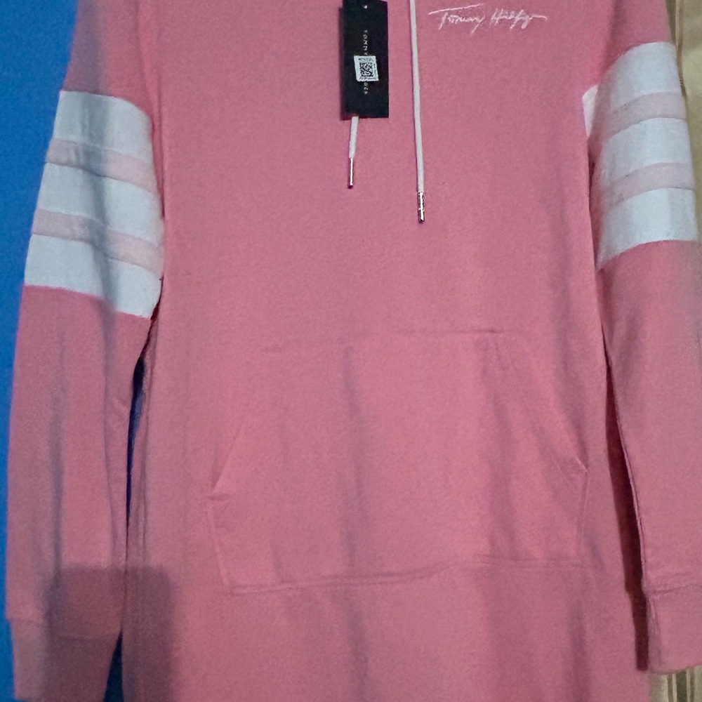 Tommy Hilfiger Pink Hoodie Dress